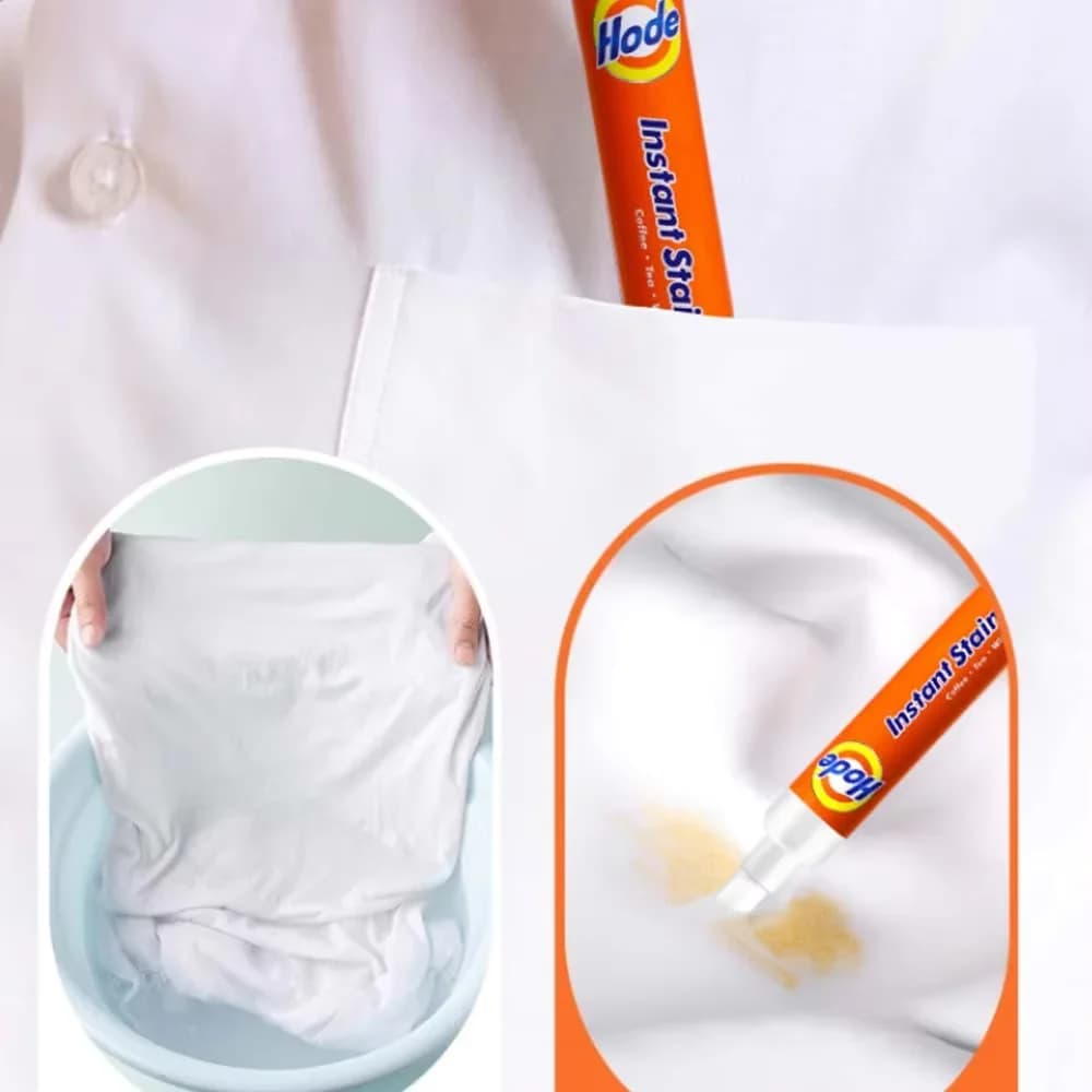 Penna portatile per la rimozione di macchie dai vestiti senza lavaggio, detergente istantaneo per abbigliamento bianco e per la rimozione di macchie di emergenza quotidiane.