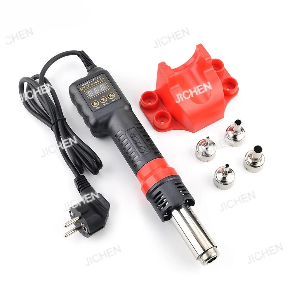 8208 Micro Stazione di Saldatura Rilavorazione LCD Digitale Asciugacapelli Per Saldatura 220V 750W Pistola di Calore Strumenti di Riparazione di Saldatura