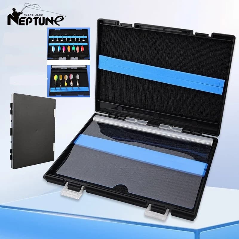 Double Face Plastic Fishing Tool Box Paillettes Cucchiaio Spinner Esche Container Lead Hook Hand Hook Hand Hook Storage Organizer Equipment