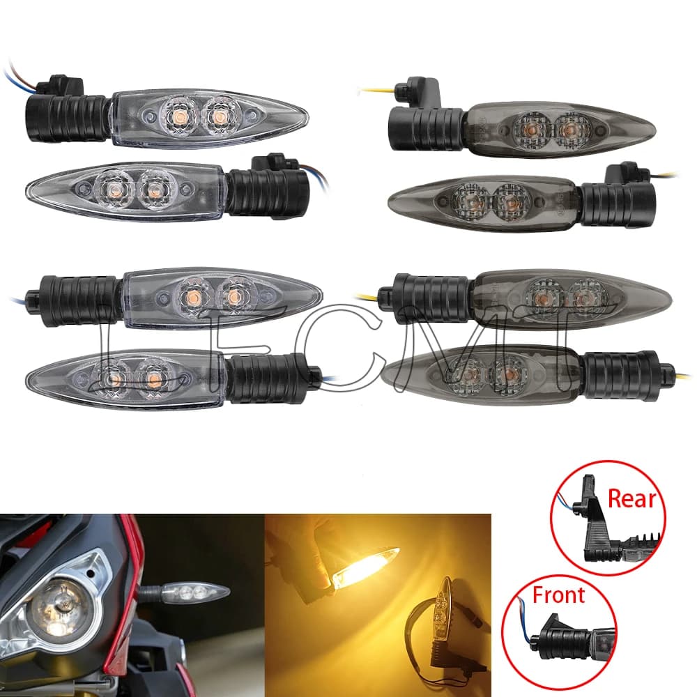 Anteriore Posteriore LED Moto Indicatori di direzione Indicatore Lampada Misura per BMW R1200GS R 1200 GS LC ADVENTURE K1300R K1200R SPORT