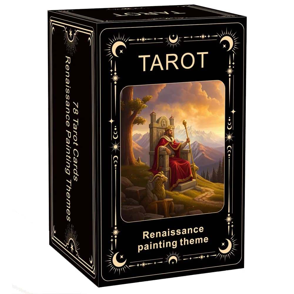 Set di Carte dei Tarocchi a Tema Pittura Rinascimentale, 78 Carte, per Amanti della Storia, Appassionati d'Arte, Esploratori Spirituali