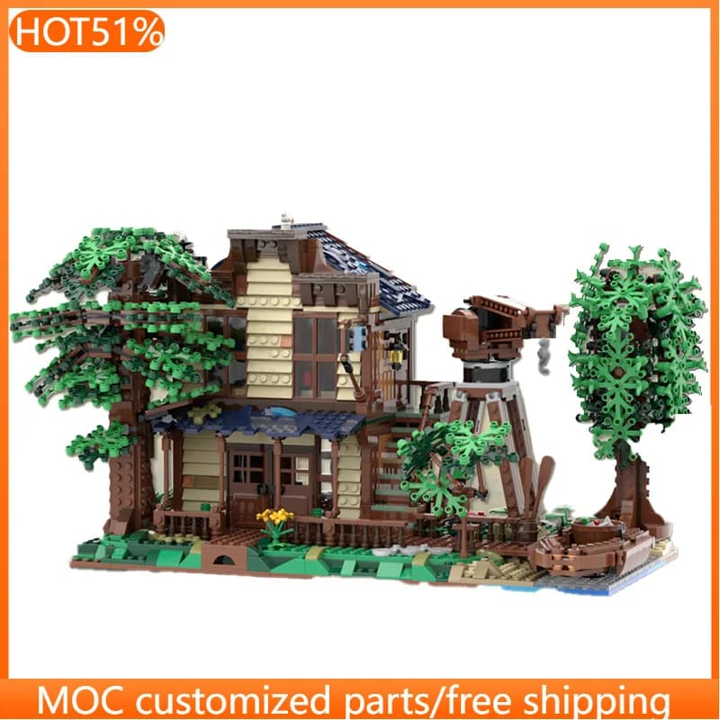 2162 PCS City Street Trading Outpost MOC Customize Modular Building Block Creative Design Educational DIY Boy Toy Christmas Gift