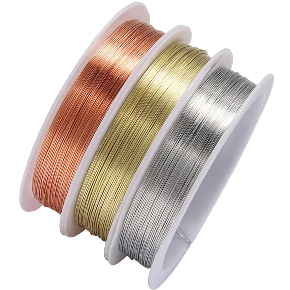 1 roll 0.2/0.3/0.4/0.5/0.6/0.7/0.8/1mm robust copper wire beads for necklace bracelet diy jewelry making accessories
