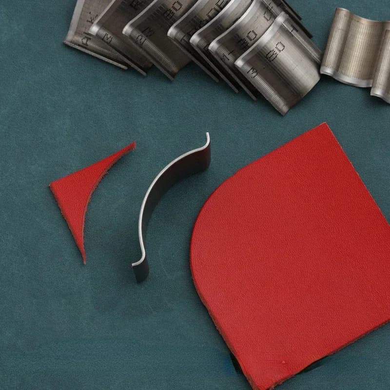 10 Size Shallow Round Leather Cutter 1/4 Circle Cutting Die Belt Notebook Wallet Corner DIY Punching Tool