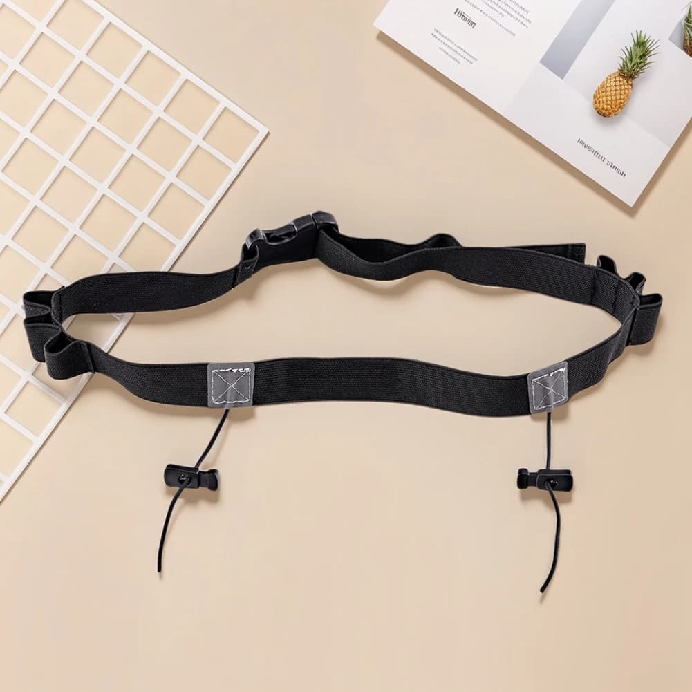 Marathon Race Number Belt with 6 Loops Outdoor Running Waist Belt Running Bib Belt for Running Cycling Triathlon Marathon