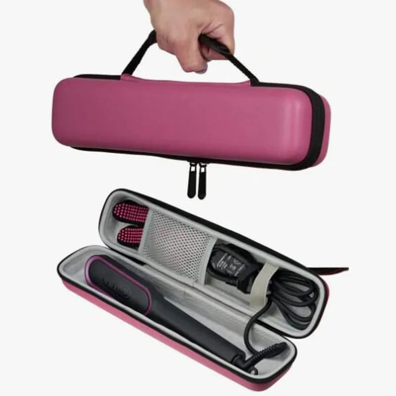 Durable EVA shockproof case, portable travel bag, scratch-resistant and dustproof for Dyson Airstrait HT01 hair plate