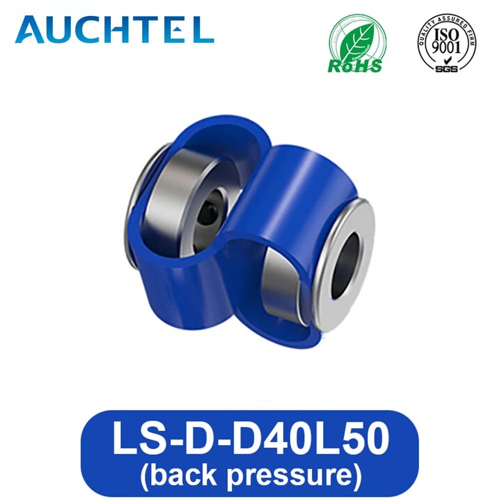 AUCHTEL LS D D40L50 8 Characters Encoder Double Pairing Ring Flexible Couple In Aluminum Alloy CNC Printer 3D Connector