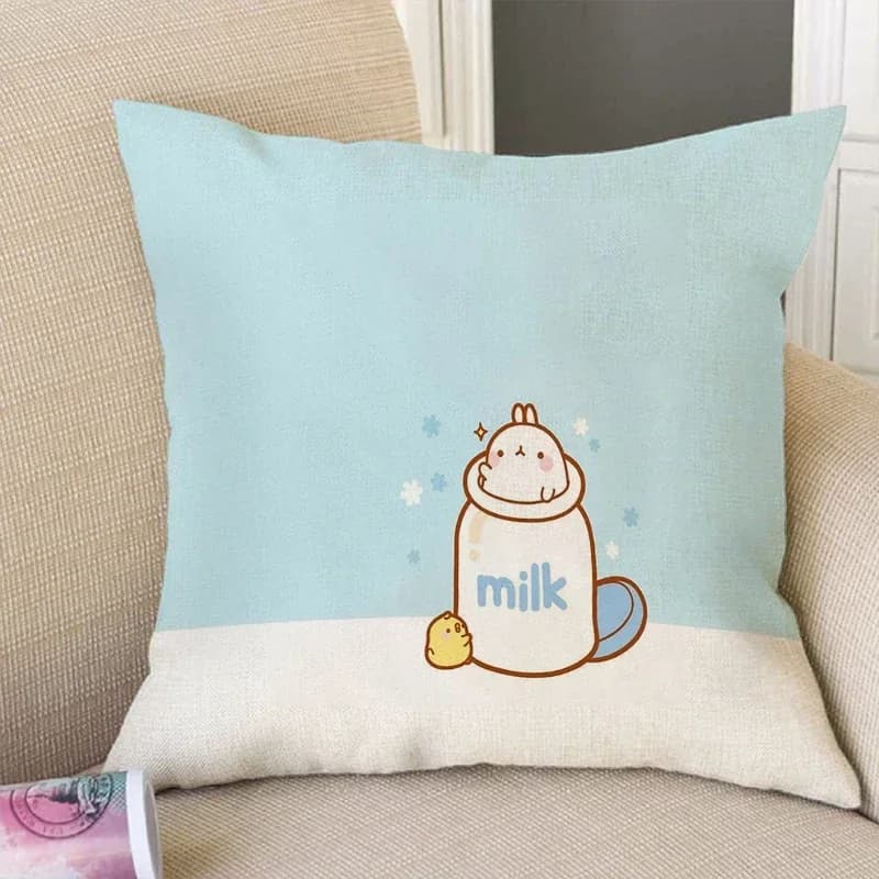 Molang Couple Loyalty for pillows Pillows lining Luxury pillows Home decoration Car decorations Loyalty for pillows Autumn S