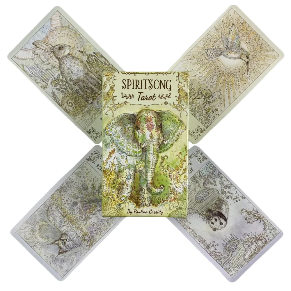 Spiritsong Tarot Cards A 78 Deck Oracle English Visions Divination Edition Board Playing Games