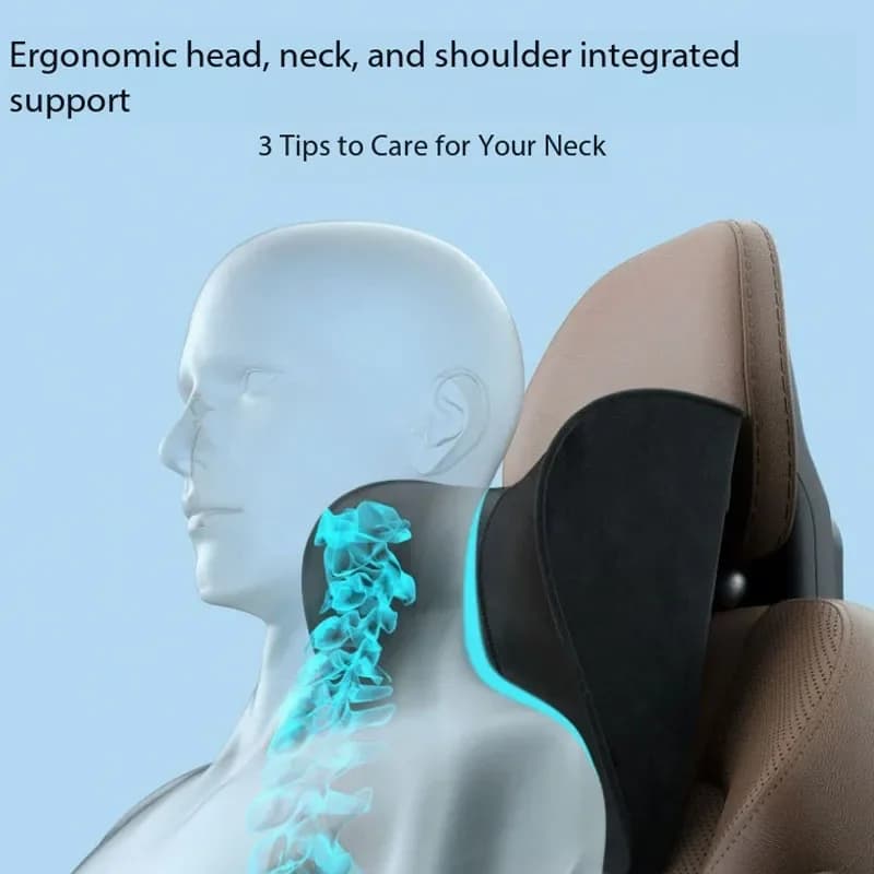 Cuscino Meccanico Regolabile per Poggiatesta Auto, Supporto Ergonomico per Collo Compatibile con Volvo, Mercedes-Benz, BMW