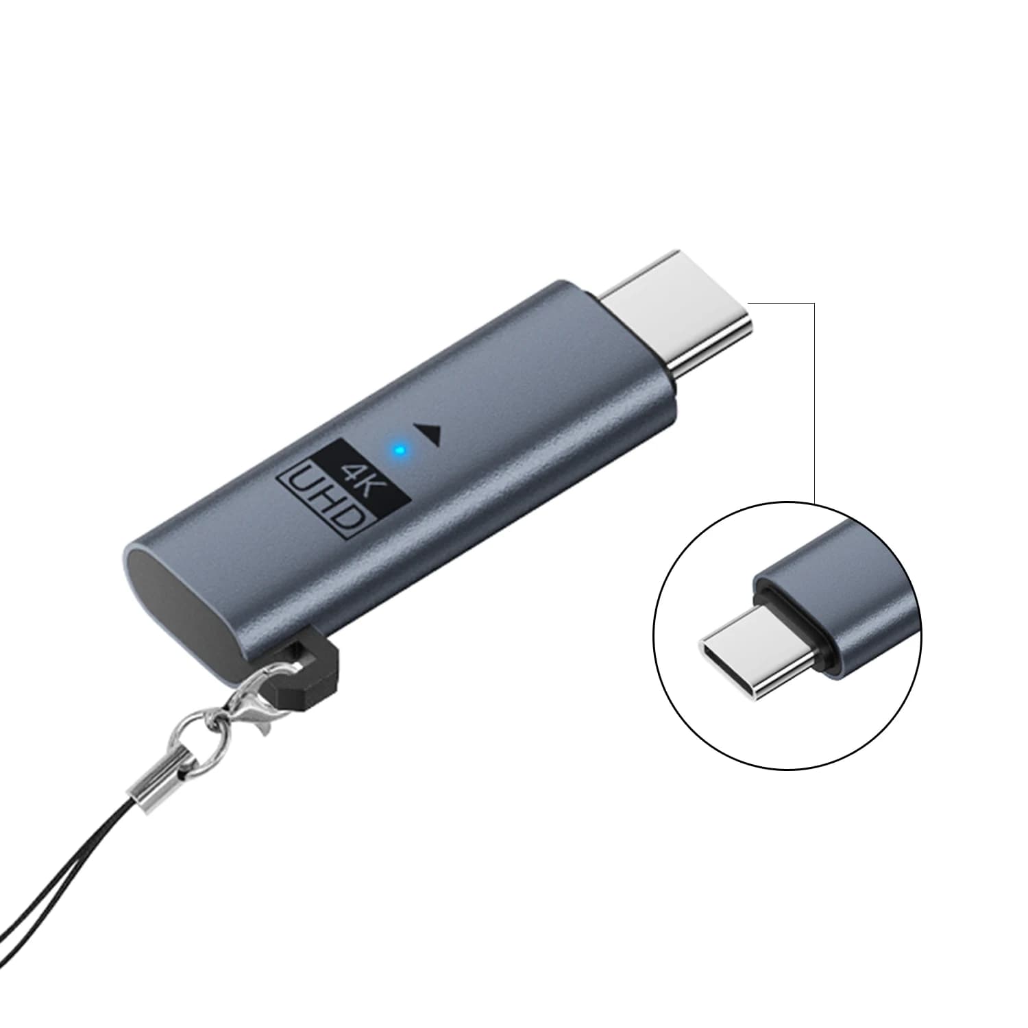 Adattatore Display Virtuale USB-C Type-C DDC EDID, Emulatore Display Fantasma 4K@60Hz per MAC WIN Thunderbolt 3/4/5