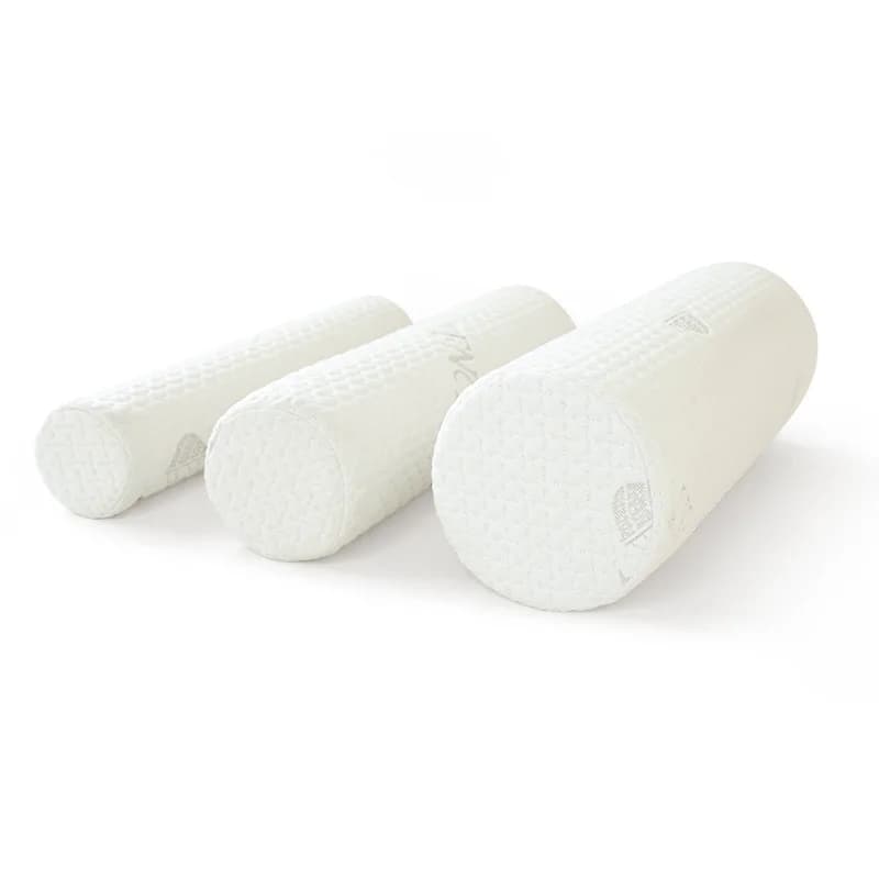 Cuscino a testa tonda cuscino per colonna vertebrale cervicale cuscino in Memory Foam cuscino cilindrico per gambe cuscino lombare supporto lombare