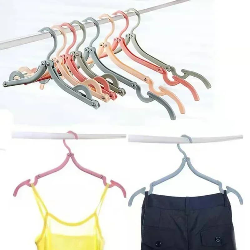 5/50pcs Portable Folding Travel Hangers - Space-Saving Clothes Drying Racks,Ideal for Cruise & Travel Essentials