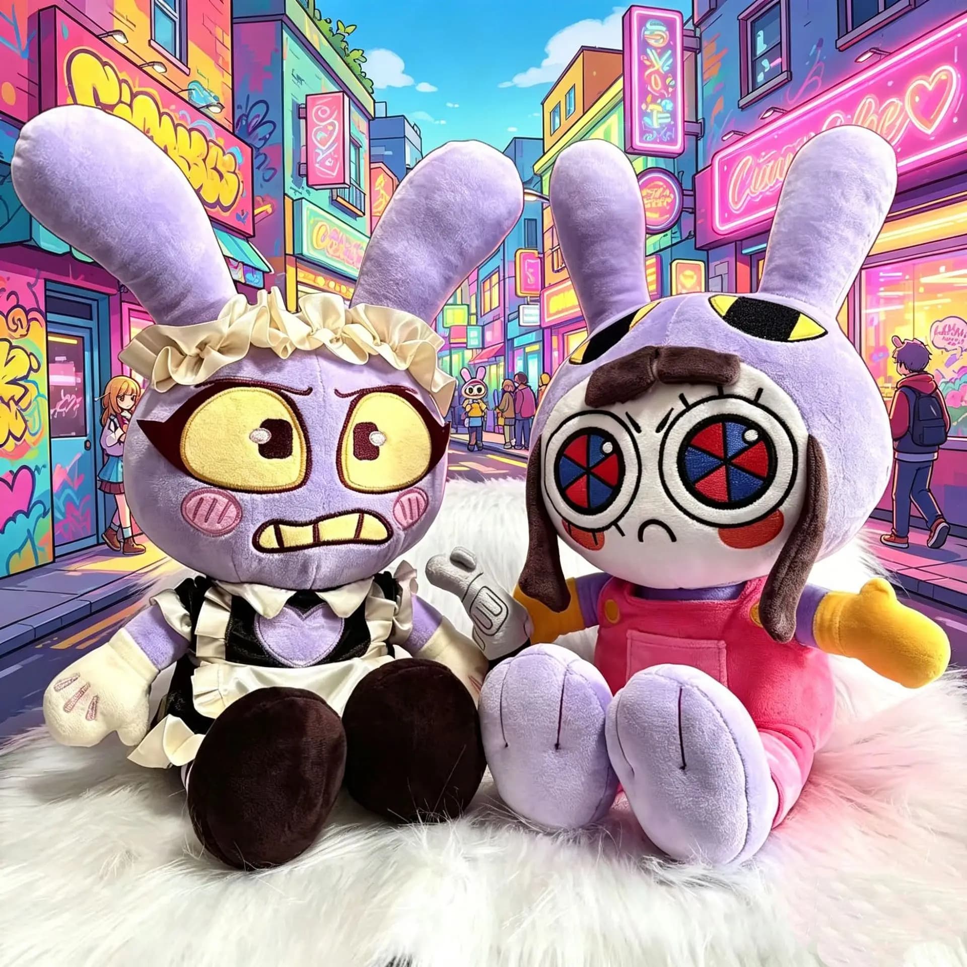 Nuovo Peluche Coniglio Jax del Circo 2026, Giocattolo Imbottito in Cotone, Regalo per Feste e Compleanni