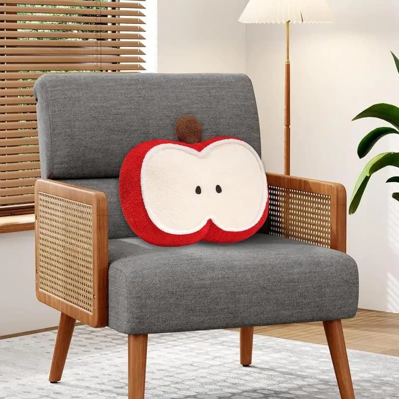 Cuscini di frutta in peluche Cuscini di frutta per divano Adorabile supporto per la vita della colonna lombare Cartone animato Comodo giocattolo per abbracciare farcito