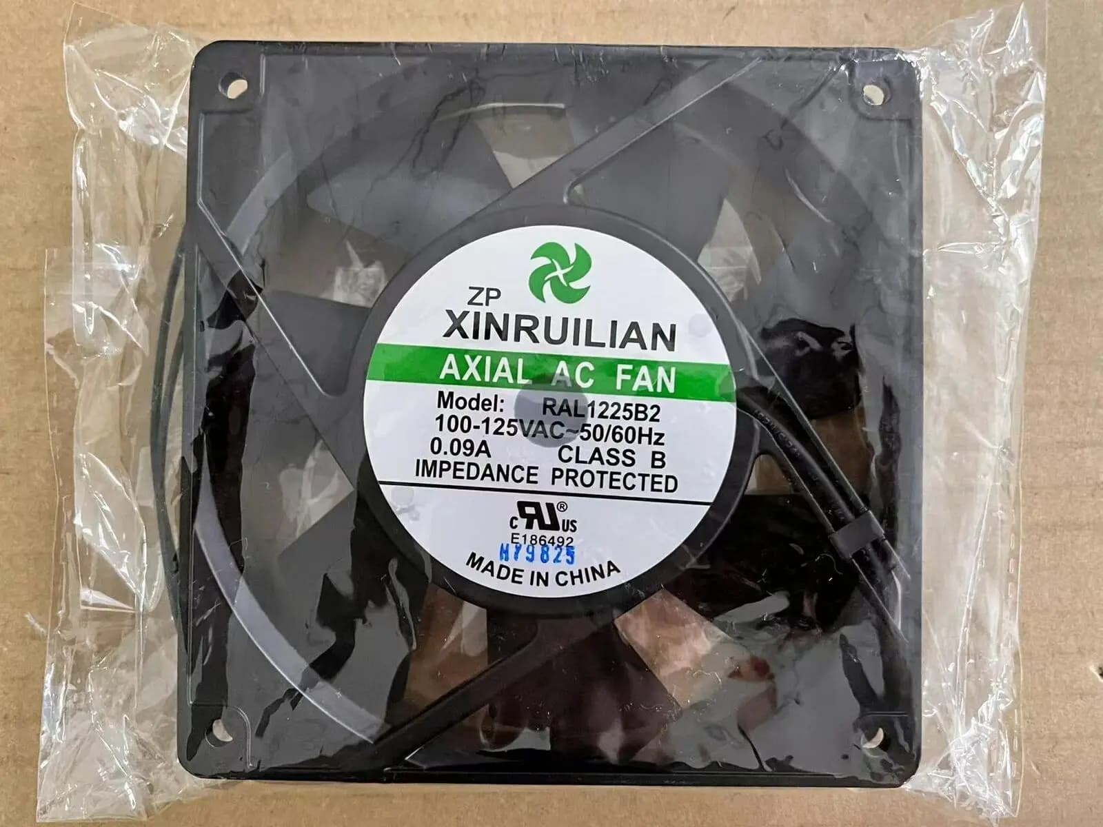 Per ventola di raffreddamento originale XINRUILIAN RAL1225B2 12025 100-125VAC 50/60HZ 0,09A 12CM