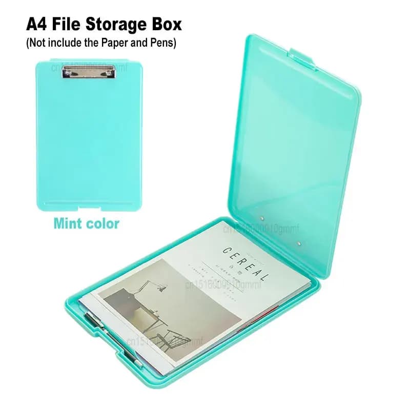 Document storage box in A4 paper file with folder Clipboard for clipboard for office office storage for office office 8 colors