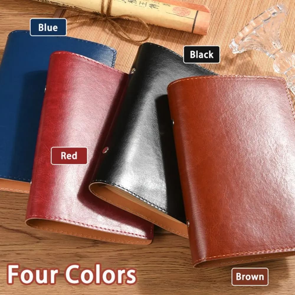 New A5/A6 Notebook Loose-leaf PU Leather Travel Journal Detachable Shell Diary Book Student