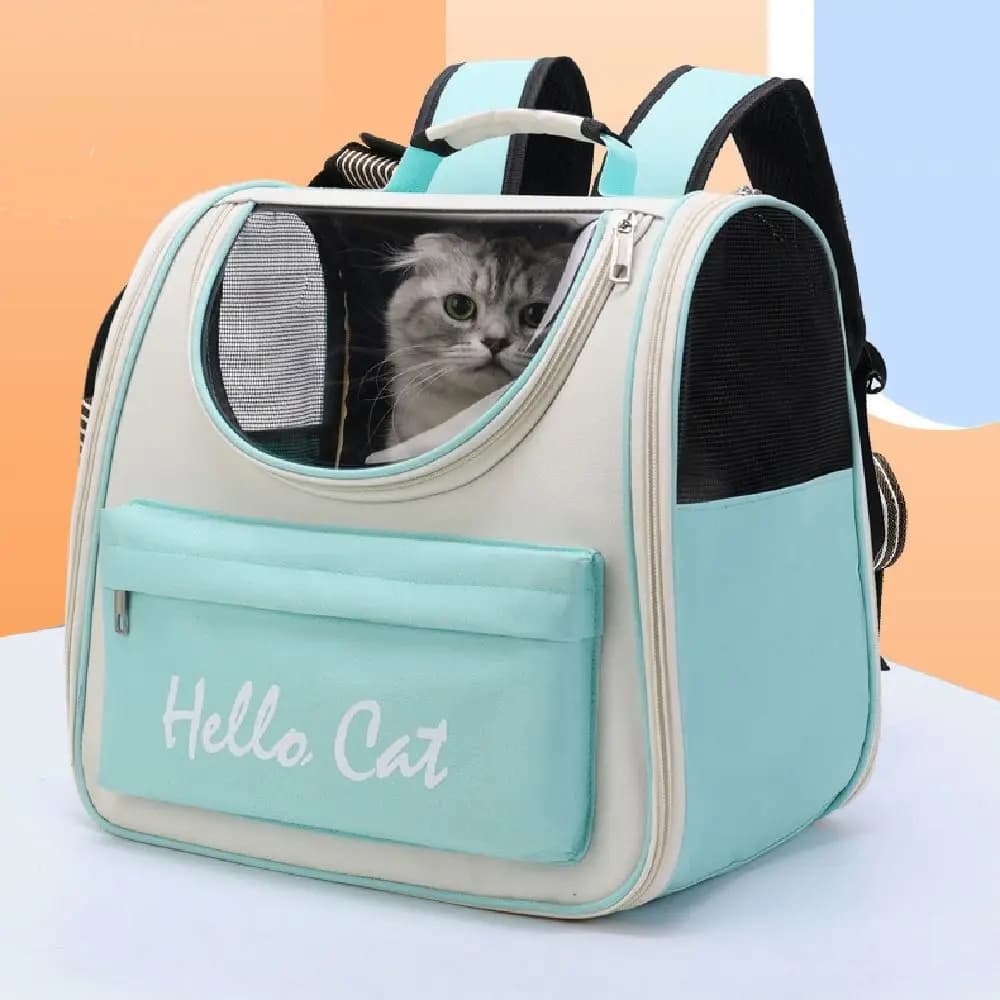 Zaino Trasportino Creativo per Animali Domestici, Impermeabile e Traspirante, Borsa per Gatti con Tracolla Regolabile, Zaino Porta Animali a Mani Libere