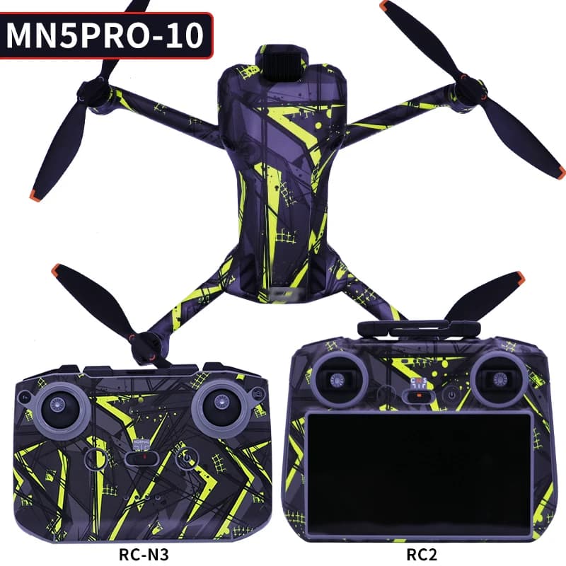 Adesivo Decorativo per DJI Mini 5 Pro (Controllo RC-N3/RC-2, Pellicola Protettiva Impermeabile Fai-da-Te per Accessori DJI Mini 5 Pro)