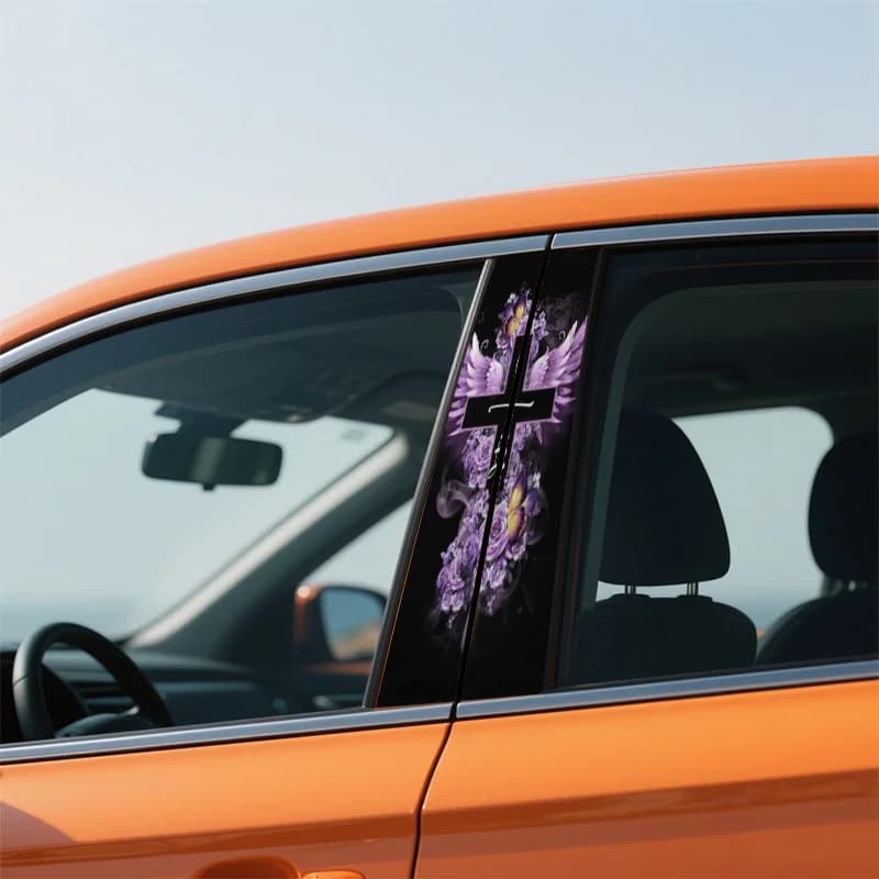 Set of B mounting stickers for auto premium version, decorative strip for bumpers, waterproof and scratch resistant PVC material.