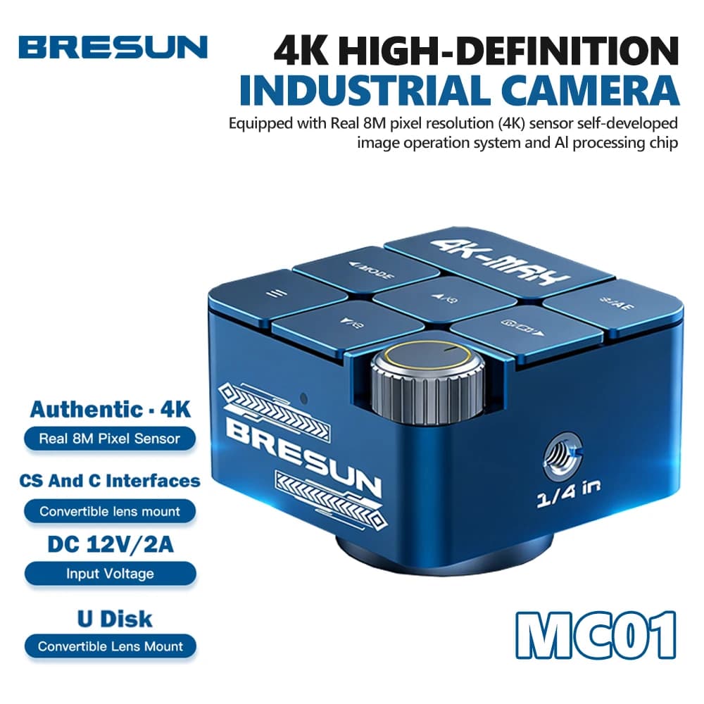 Bresun MC01 4K-MAX High-Definition Industrial Camera HDMI/USB 4K 60/30FPS for Mobile Phone Repair Microscope HD Camera Tools