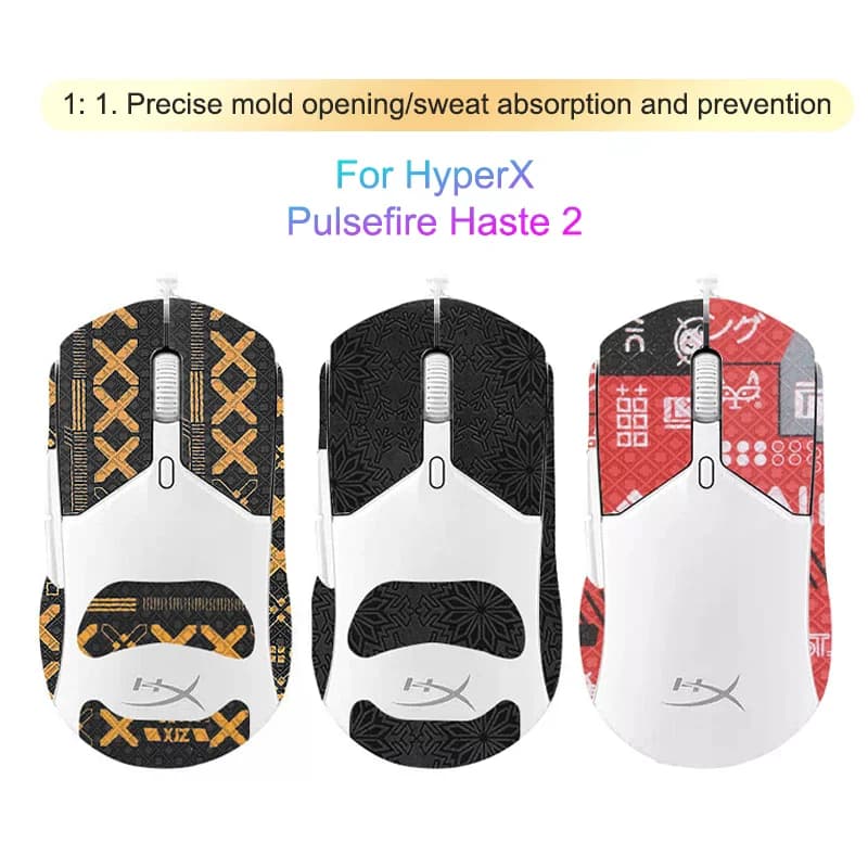 Anti-slip Mouse Sticker from Gaming Hyperx Pulsefire Haste 2, Width and Wireless Mouse for PC, Gamer Accessories