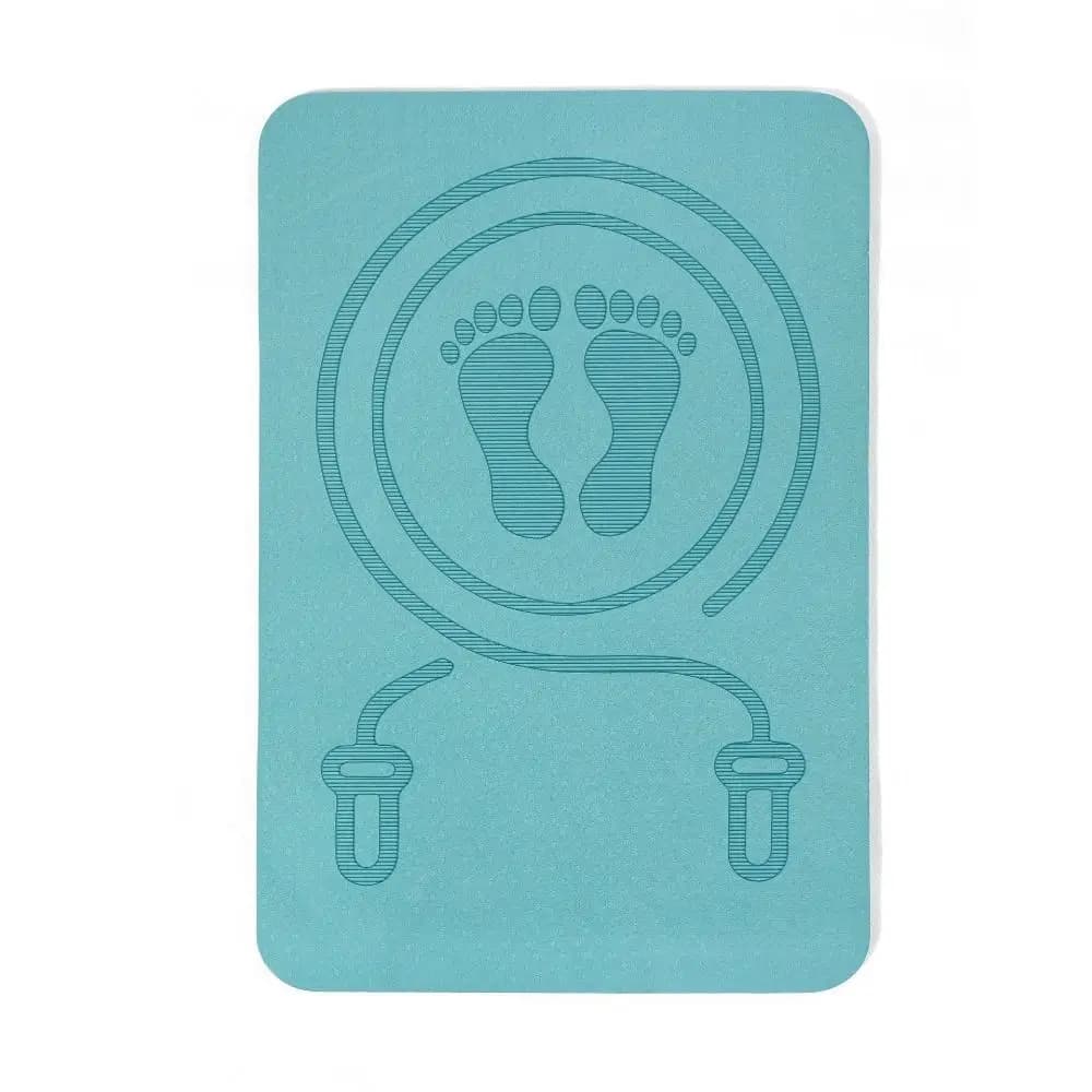 Fitness Carpet Anti-noise Jump Rope Mat Non Slip Cushioning Yoga Fitness Mats Thickening Solid Color Skipping Mat Workout