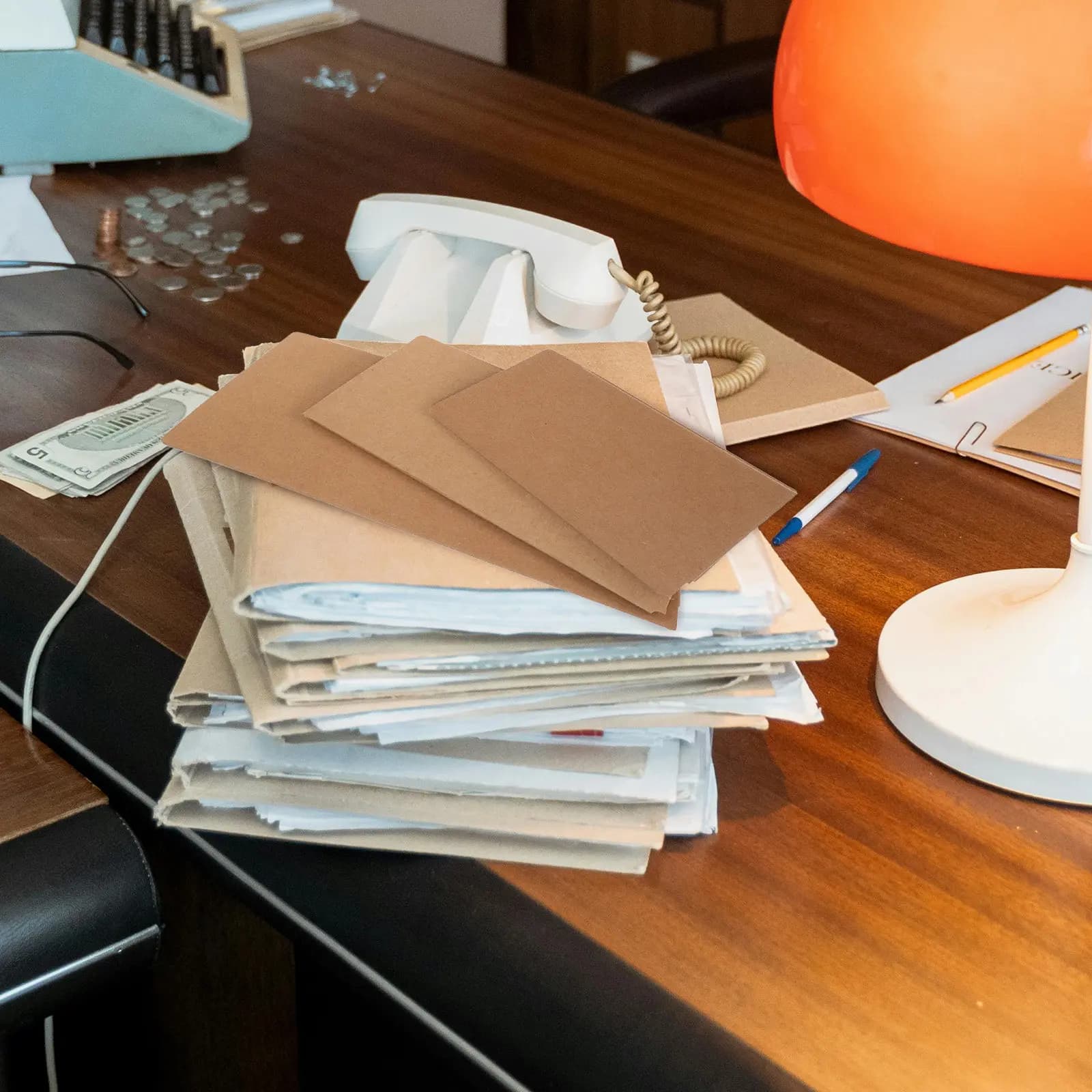 Set di 3 Organizzatori per Documenti in Carta Kraft, Custodie con Cerniera Multiuso per Documenti, Carte, Ricevute, Passaporti e Biglietti da Viaggio