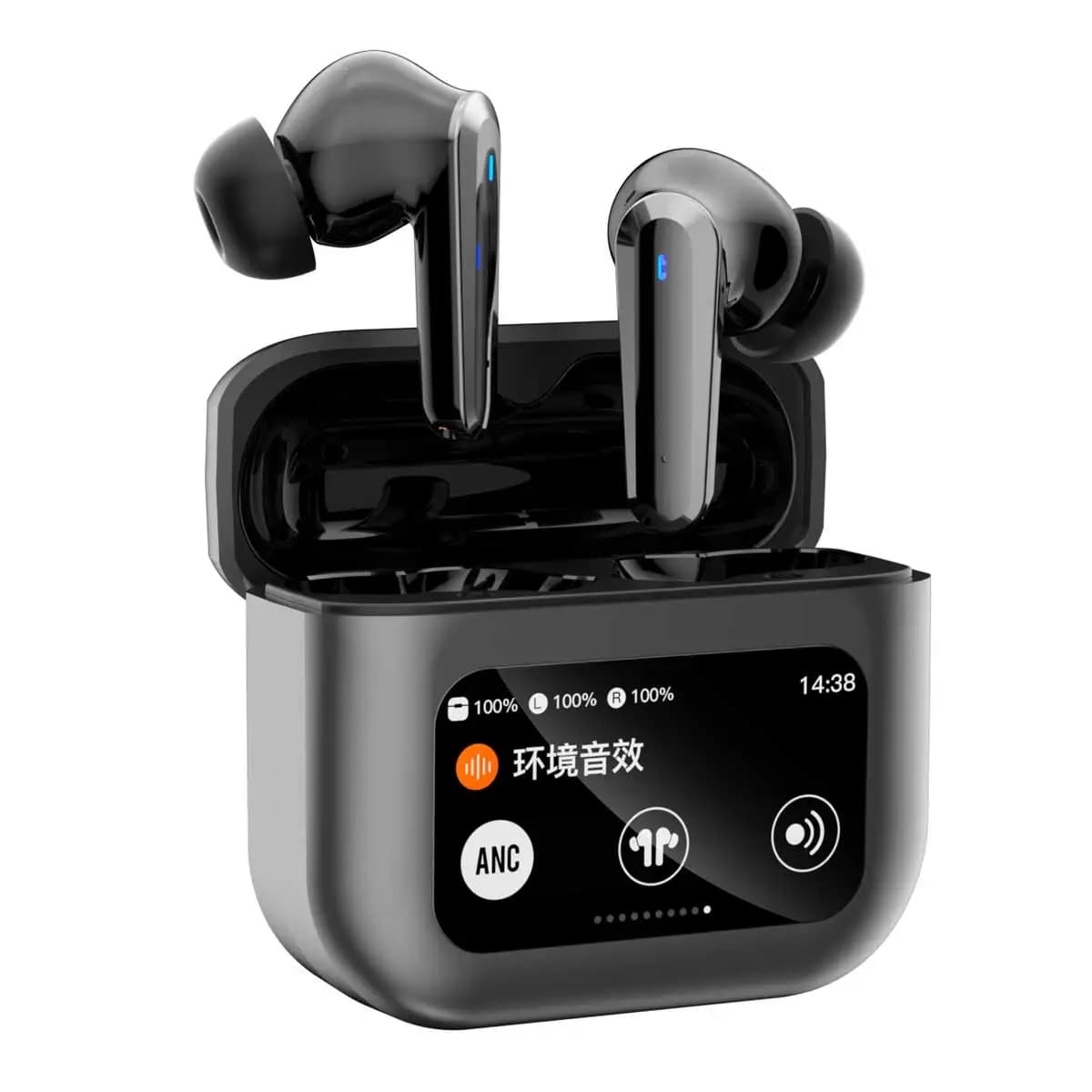 2025 New Bluetooth headphones Ture Wireless earphones TWS Headphones with Active Noise Cancellation Charging Case for Screen