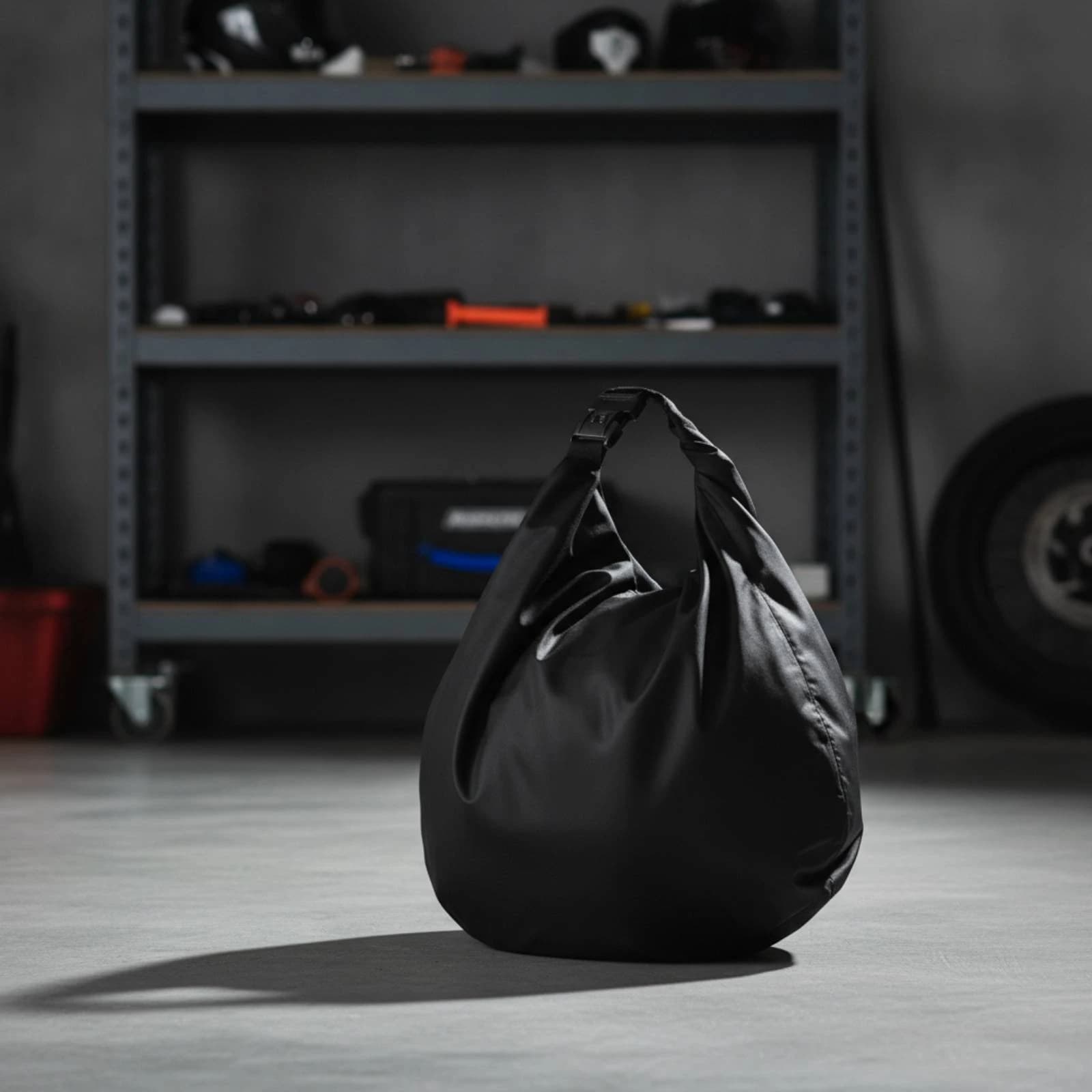 Motorcycle Helmet Bag Fleece-Lined Helmet Bag Carrier Compact Comfortable for Commuters