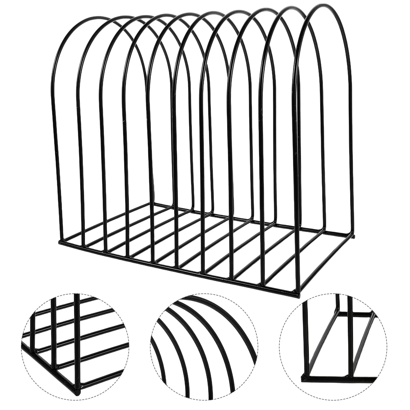 Organizzatore da Scrivania in Metallo, Portadocumenti Verticale per Ufficio, Scaffale per Libri da Tavolo, Porta Cartelle e Raccoglitori Salvaspazio