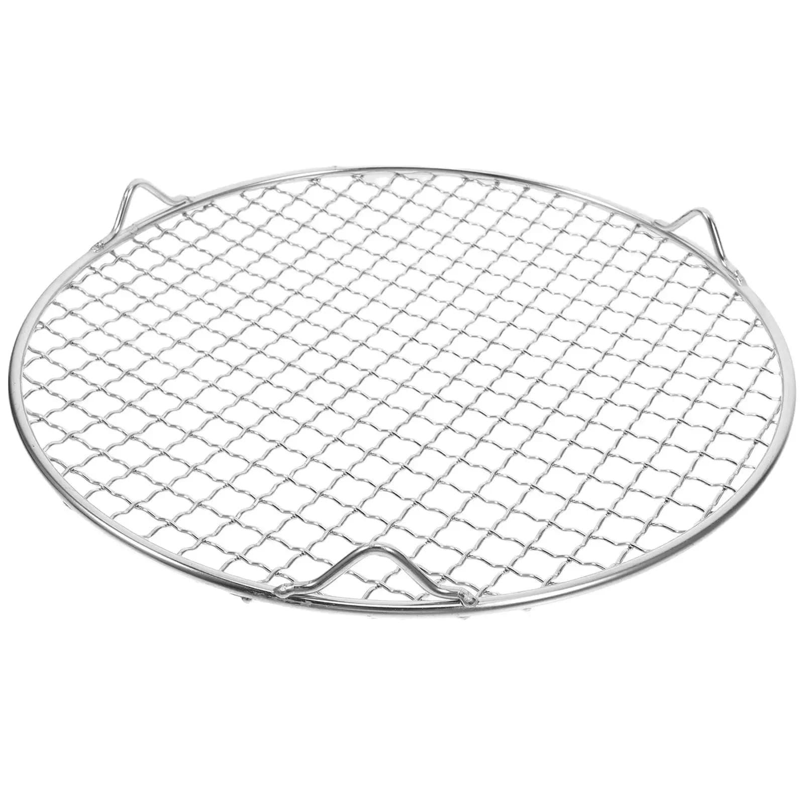 Stainless Steel Round Cooking Rack with Legs for Air Fryer Oven Canning Steamer Grill Baking Cooling Roasting Bbq Vegetable