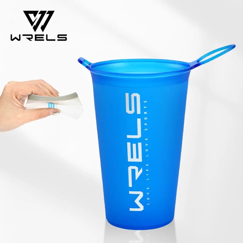 1pc 200ml Foldable Sports Water Cup Cross-country Race Foldable Water Cup Soft Small and Lightweight Easy to Transport Cup