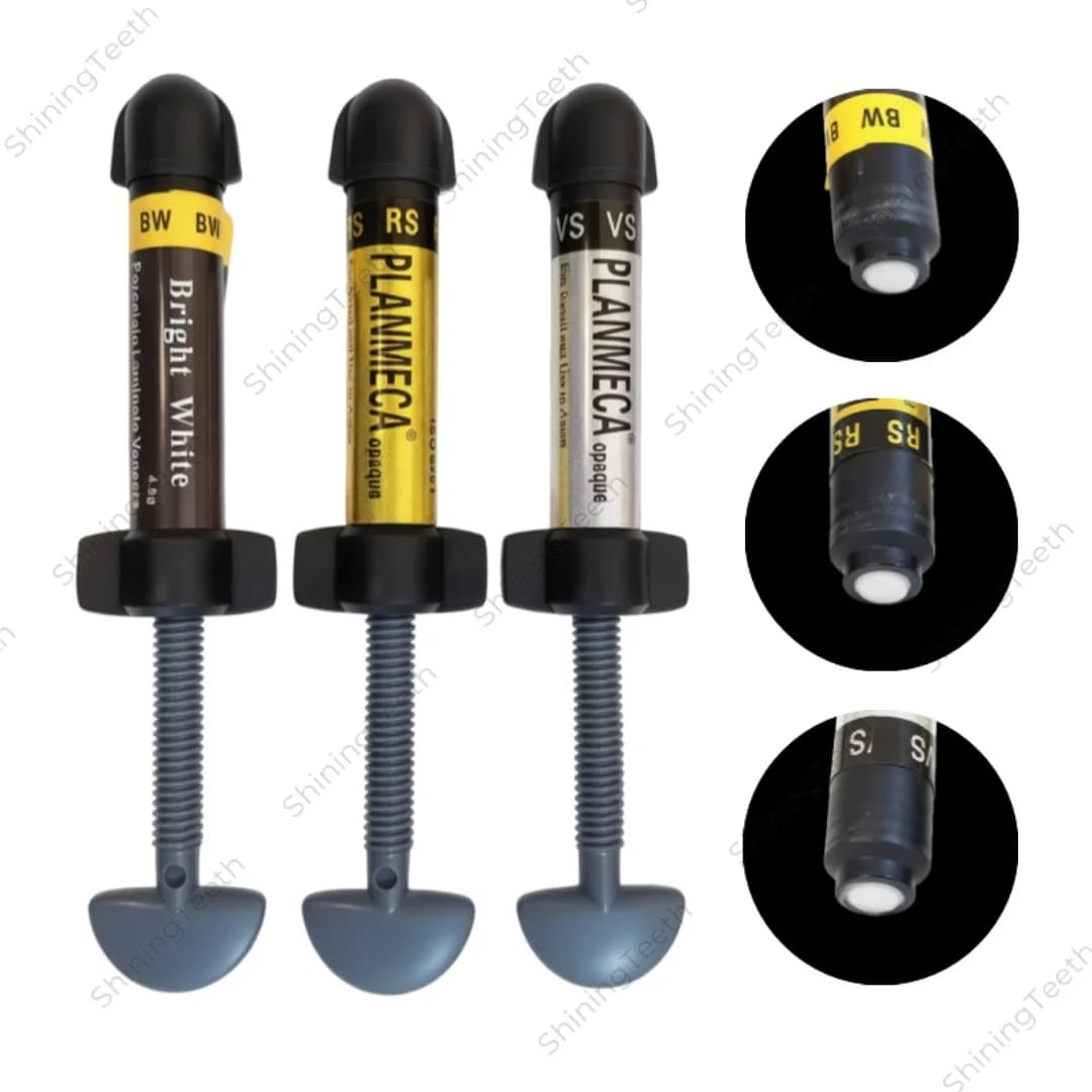 Faccette Dentali in Resin Composita Super Bianche 4,5g, Ibride Fotopolimerizzabili per Sbiancamento Estetico dei Denti