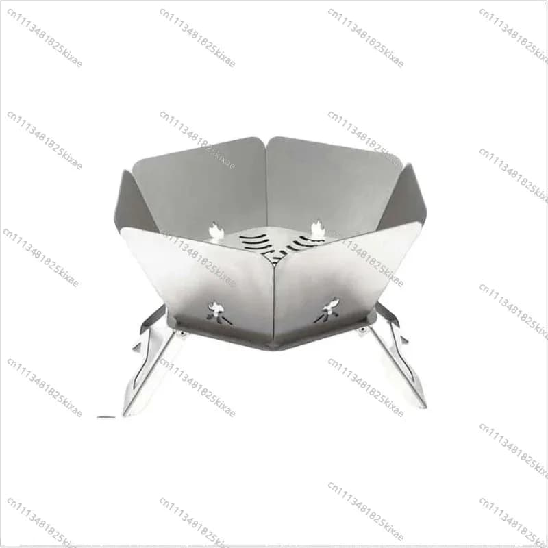 For Stainless Steel Folding Grill Outdoor Camping Picnic Barbecue Fire Grill Camping Incinerator Stove
