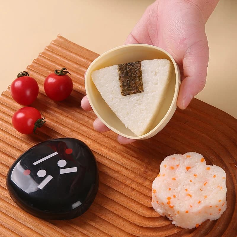 Scatola per il pranzo per sushi Triangolo Stampo per riso e rotolo di verdure Bento Box Gadget da cucina Bento giapponese Onigiri Maker Kit telaio Strumenti