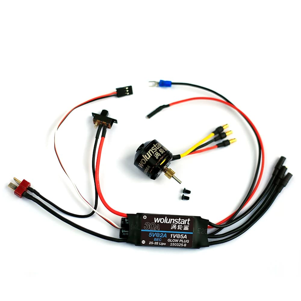 Wolunstart Brushless Motor Remote Electric Starter Upgrade Kit Compatible with Traxxas 5279