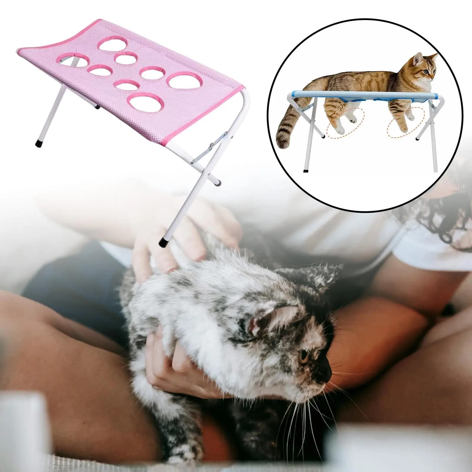 Pet Grooming Table Professional Quick Dry Washing Station Detachable Dog Bathing Stand Bath Bed for Clipping Cleaning Washing