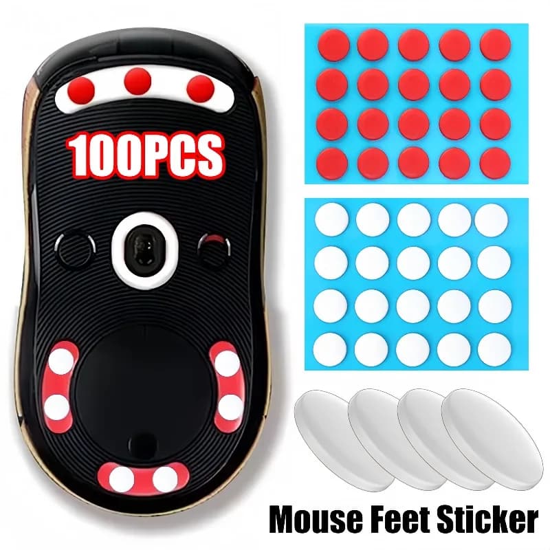 Play Mouse Universal Folders Wall decal PTFE 6/7mm Sliding Thickness Small Pads Replacement mouse update accessory
