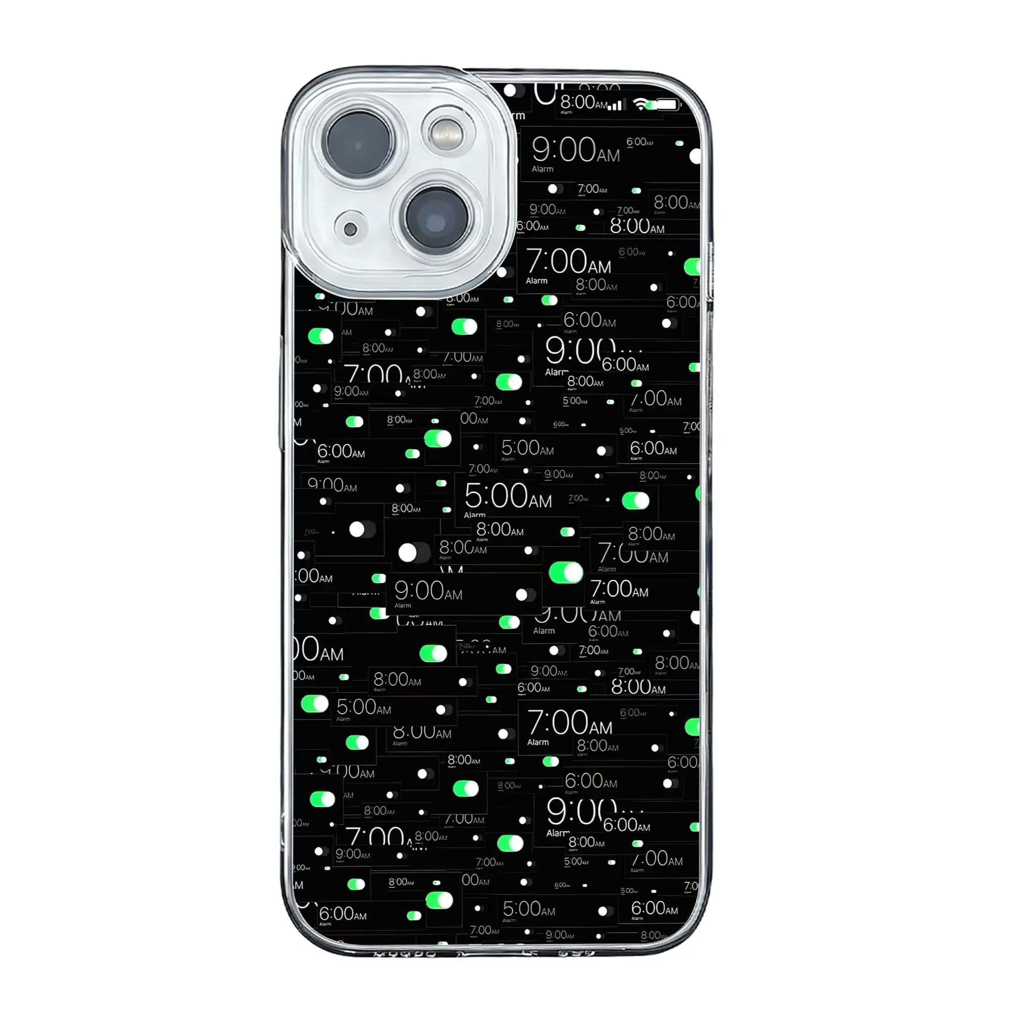 Cover anti-collisione con sveglia infinita per iPhone 17 16 15 14 13 12 11 Pro Max