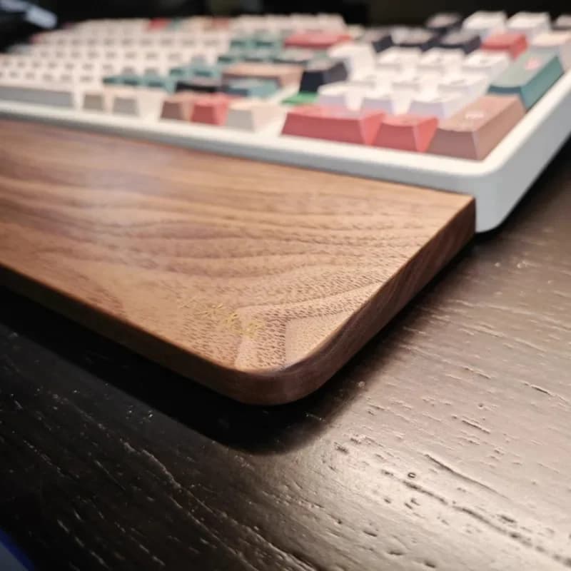 Supporto per tastiera in legno Supporto per palmo Poggiapolsi per tastiera ergonomico Maniglia per polso Tutore per polso di fascia alta Attacco per tastiera in stile stretto