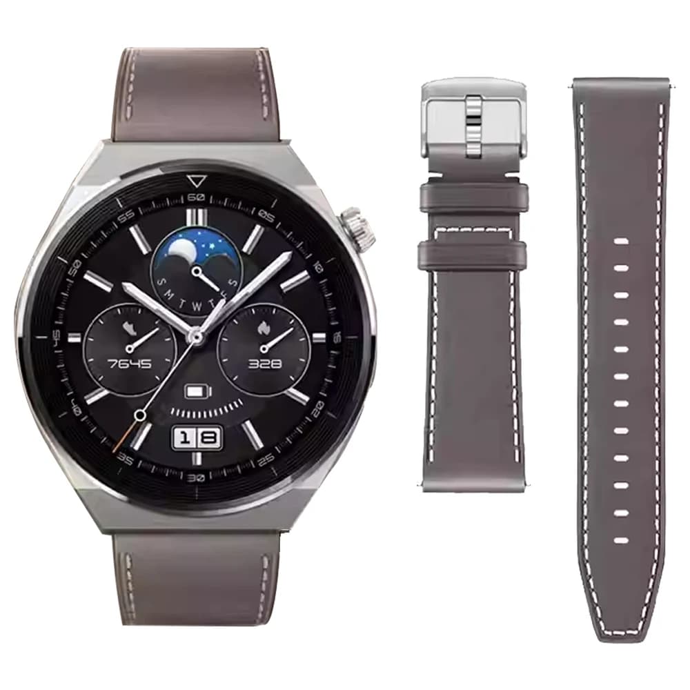 Cinturino in pelle da 22mm 20mm per Huawei GT 2 GT2 Pro GT4/3 braccialetti per orologi intelligenti per Galaxy Watch 6 43 47mm 46mm 42mm cinturini con cinturino