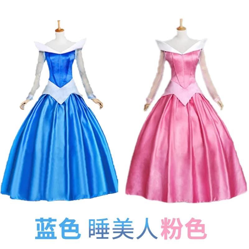 Costume cosplay de la Belle au Bois Dormant pour Femme, Ensemble de Robe Everak, Princesse Aurore, Barrage de Luxe, Halloween