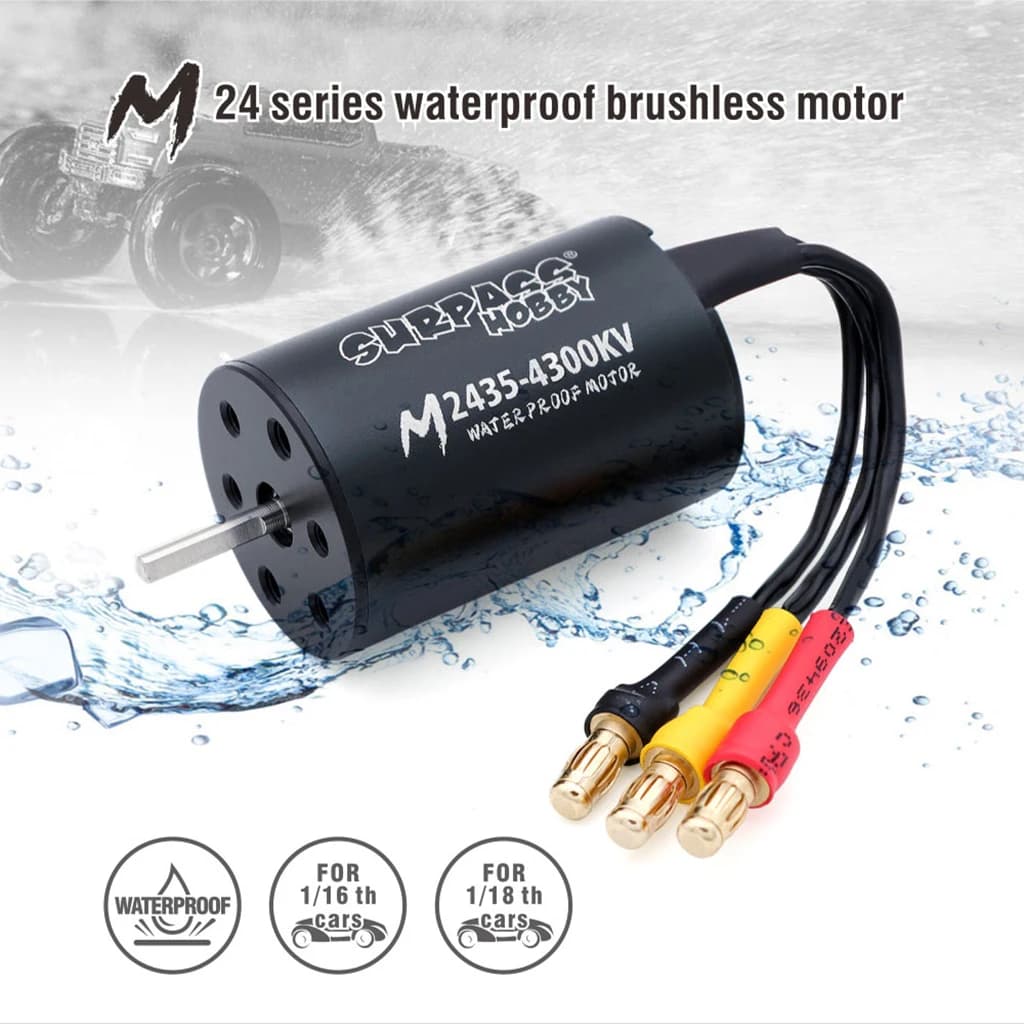 SurPASS HOBBY motore Brushless impermeabile M2430/2435/2440/2838/2845/540/3650/3660 per 1/10 1/12 1/14 1/16 RC Car Truck