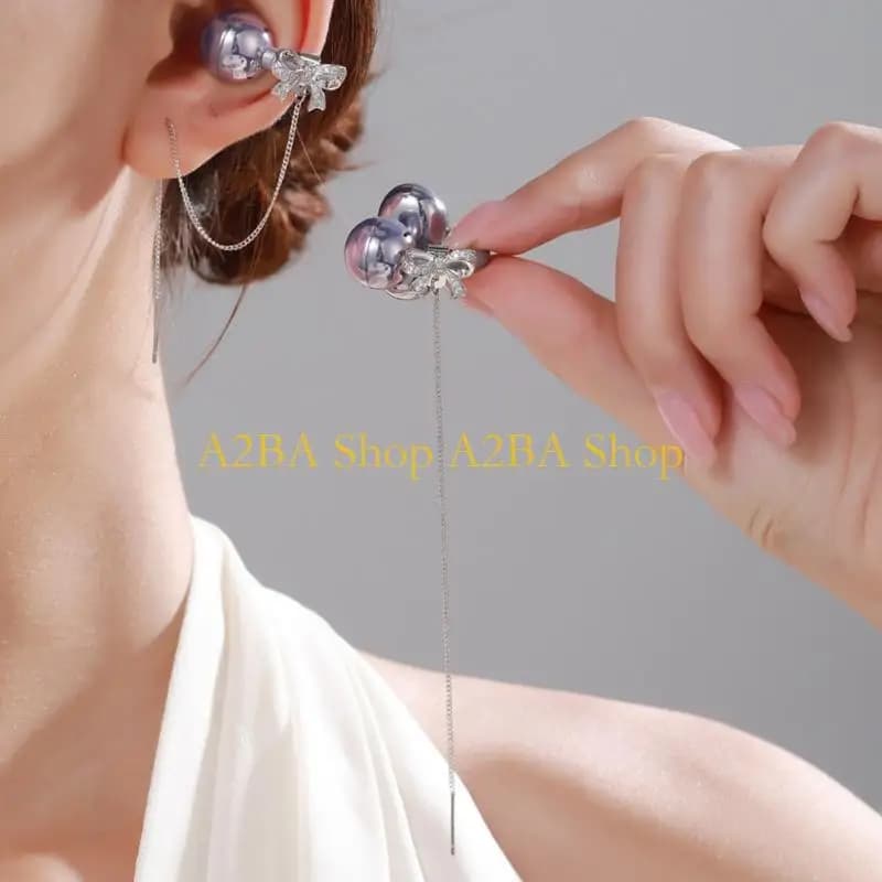 A2BA Clip per auricolare Clip sicurezza fascino Farfalla zircone per Freeclip 1/2