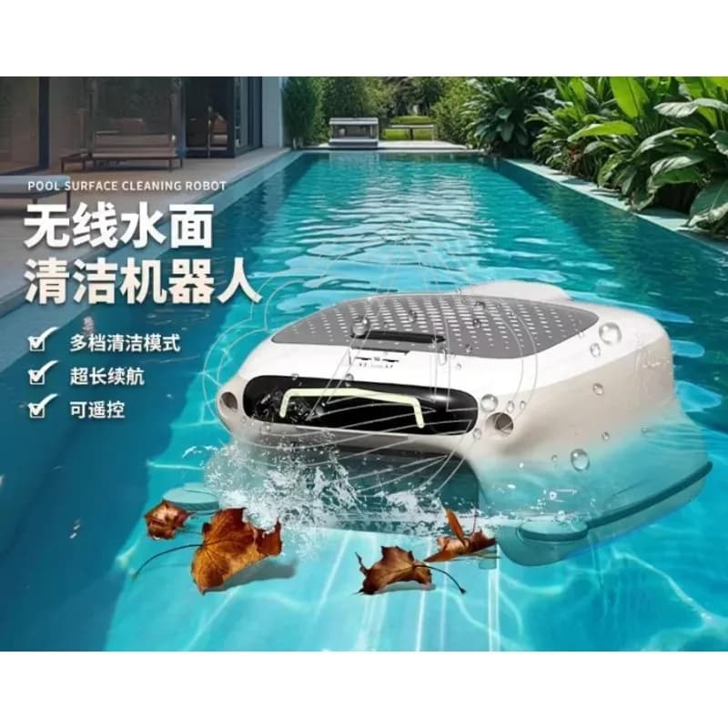 Robot Automatico per la Pulizia della Piscina, Aspiratore Galleggiante per Superfici di Piscine
