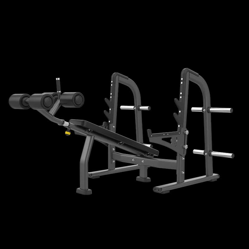 Total Multi Function Strength Fitness Free Weight Plate Loaded Press Bench Decline Bench