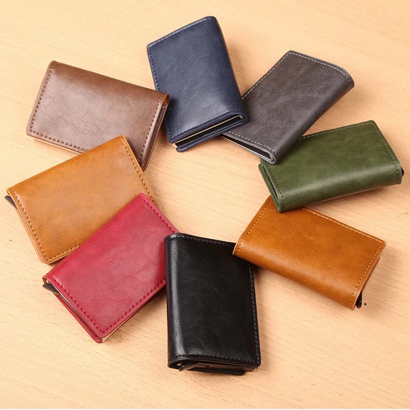Anti Rfid Carbon Fiber ID Credit Card Holder Men Wallets Mini Card Holder Bank Cardholder Case Minimalist Choice