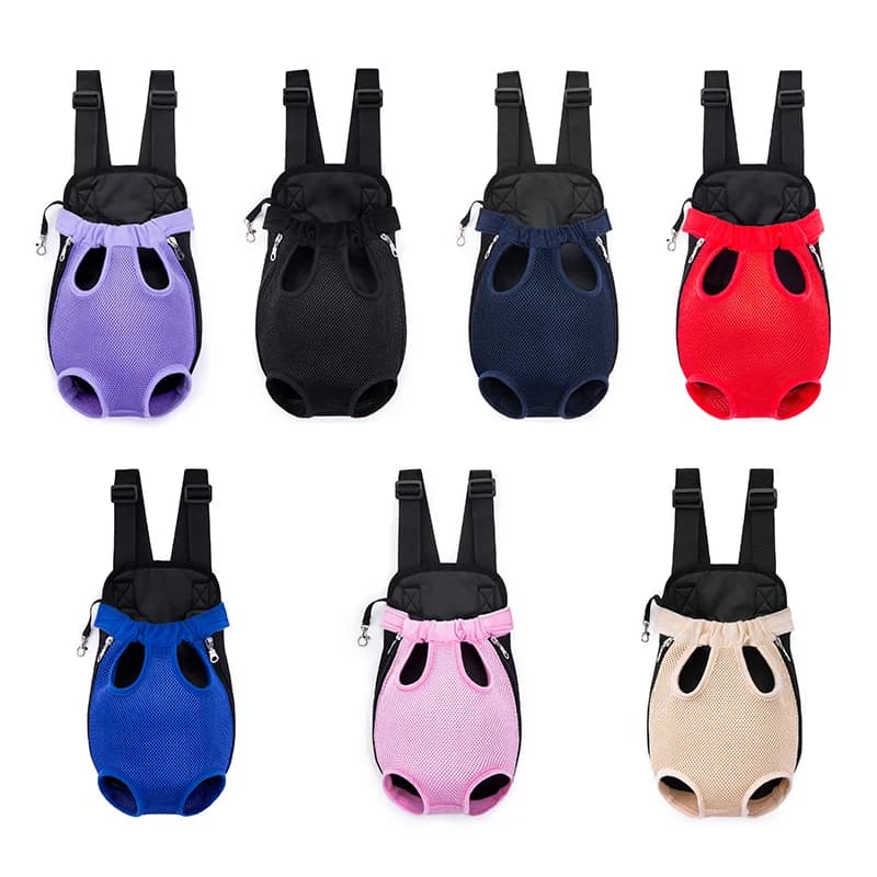 Pet Portable Chest Bag Going Out Pet Cat Bag Dog Mesh Breathable Comfortable Double Shoulder Pet Bag Factory Direct Sales
